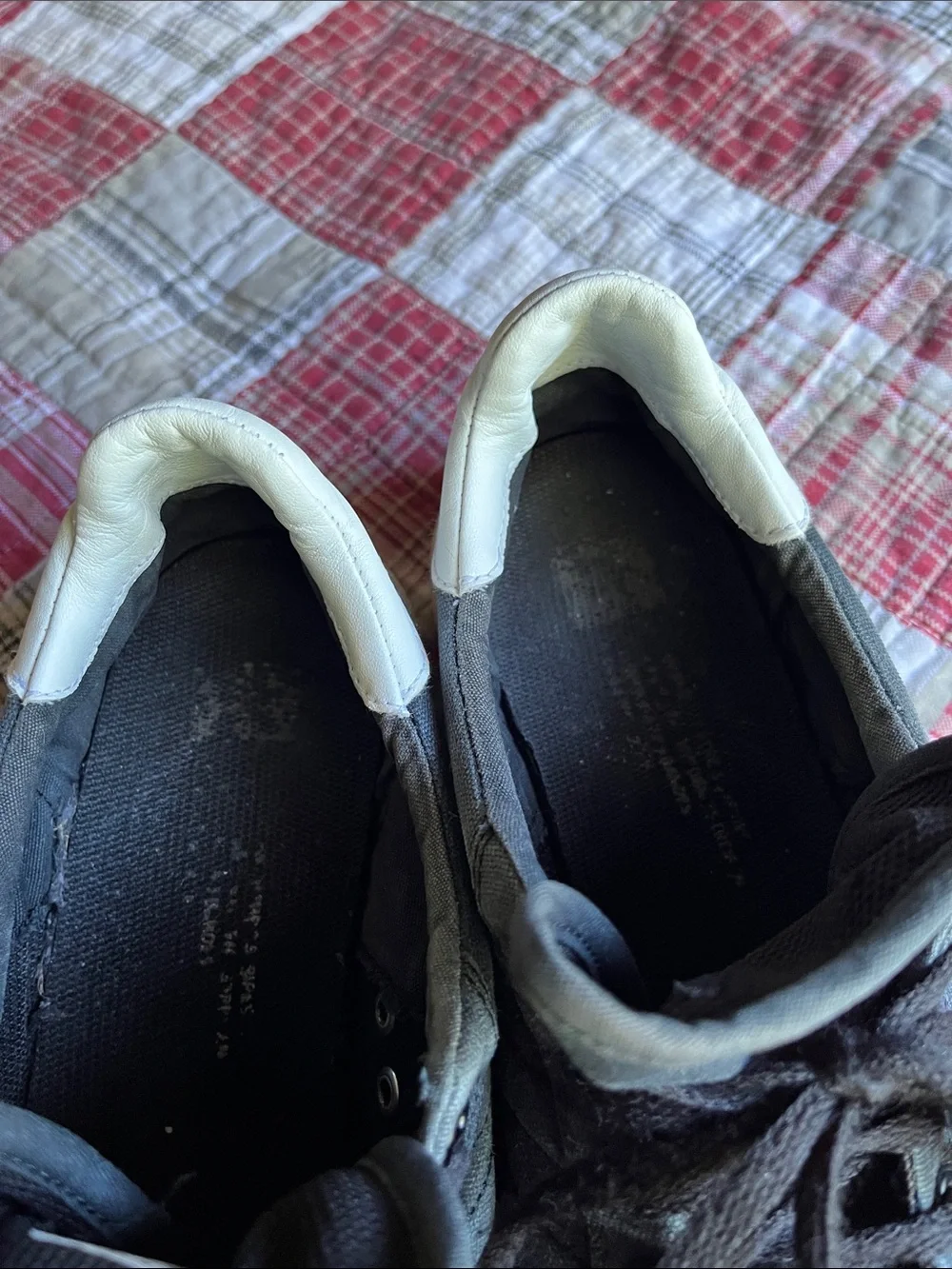 adidas Black Low-Top Canvas Sneakers with White Soles